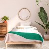 Deny Designs Maritza Lisa Single White abstract Flower Comforter and Sham Set - 3 of 4