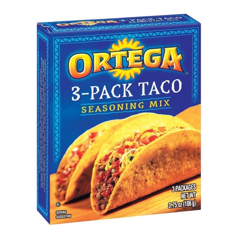 Ortega 3 Pack Taco Seasoning Mix 3 75oz Target