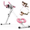 PAETA Ab Machine, Foldable Ab Workout Equipment for Home Gym, Ab Trainer Machine for Abs Workout, Pink - 2 of 4