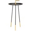 Delia Handle Side Table - Black/Gold - Safavieh. - 4 of 4