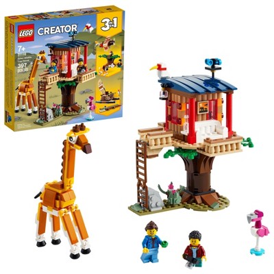 LEGO Creator 3in1 Safari Wildlife Tree House Building Toy 31116
