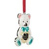 Northlight Pastel Silver Plated Bear Baby's First Christmas Ornament with European Crystals - 3" - 4 of 4