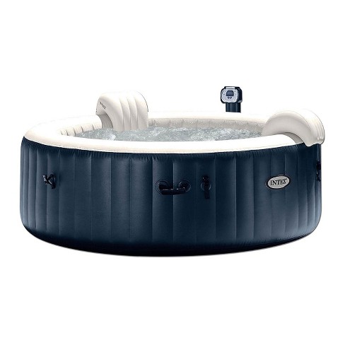 Intex Purespa 75 Inch Portable Bubble Jet Spa 6 Person Inflatable Round Hot Tub