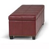 Sapphtopaz 47.6" Storage Bench Ottoman with Storage, Multi-functional Storage Organizer Ottoman Bench for Entryway Bedroom - 3 of 4