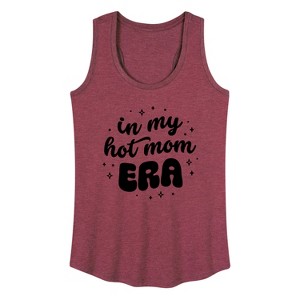 Women's - Instant Message - In My Hot Mom Era Graphic Racerback Tank - 1 of 4