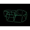 Funphix 77 Pc Fort Building Kit with Glow in the Dark Sticks - Fun Construction Toy for Age 5+  (Blue and Green balls) - 3 of 4