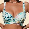 Women's Tropical Green Floral Print Wrap Bikini Set - Cupshe - 2 of 4