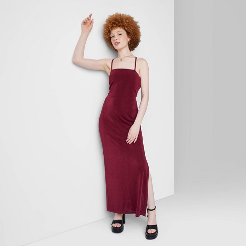 Women's Lace-up Back Maxi Bodycon Dress - Wild Fable™ : Target