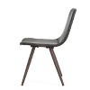 VASIP Outdoor Dining Chairs Set of 2, Modern Design with Heat-Transfer Legs,Stylish & Durable for Dining Room, Kitchen, Cafe,Brown - 4 of 4