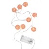 Perfect Holiday 8 LED Rose Gold Woven Copper Balls (Warm White) - Battery Operated - 3 of 3