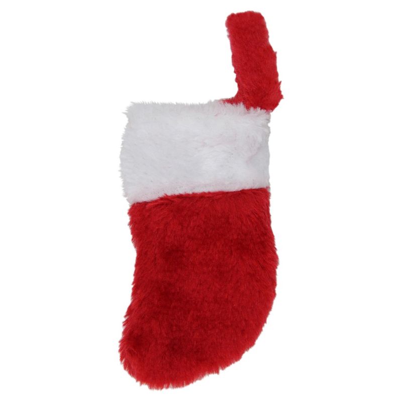Northlight 6" Red and White Traditional Cuff Mini Christmas Stocking, 3 of 4