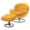 NicBex Living Room Chairs Modern Accent Chair TV Chair with Ottoman Comfy Velvet Chair for Living Room, Apartment - 2 of 4
