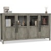 Sideboard Buffet Cabinet with 4 Glass Doors, 55" Large Buffet Cabinet,Storage Cabinet Table for Kitchen Dining Room, Living Room - 2 of 4