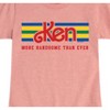 Girls' - Barbie - Ken More Handsome Fitted Short Sleeve Graphic T-Shirt - 2 of 4