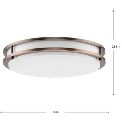 Progress Lighting Abide 1 - Light Flush Mount in  Urban Bronze