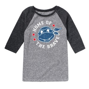 Boys' - Teenage Mutant Ninja Turtles - Born Raised USA Raglan Graphic T-Shirt - 1 of 4