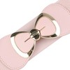INSPIRE CHIC Women's Bow Buckle Elastic Waist Seal Belts - 2 of 4