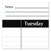 Academic Year Ruled Desk Pad, 21.75 x 17, White Sheets, Black Binding, Black Corners, 16-Month (Sept to Dec): 2024 to 2025 - 3 of 4