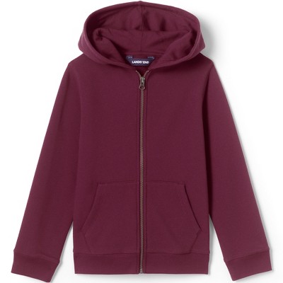 Lands End Kids Zip Front Sweatshirt 2x Large Burgundy Target