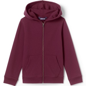 Lands' End School Uniform Kids Zip Front Sweatshirt - 1 of 3