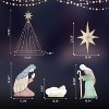 VINGLI 6ft Lighted Outdoor Nativity Sets for Christmas, Christmas Holy Family Yard Decoration w/ 220 LED Lights, Stakes, Zip Ties - 4 of 4