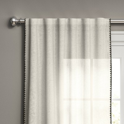 2pk THRESHOLD Spacedye Light Filtering Curtain Panels54"x84" Gray 