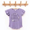 The Juniper Shop Mini Smiley Hugs and Smiles Flutter Sleeve Tee - 3 of 4