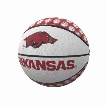 NCAA Arkansas Razorback Repeating Logo Mini-Size Rubber Basketball