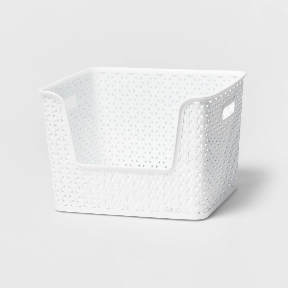Y-Weave Easy Access Storage Bin White - Room Essentials