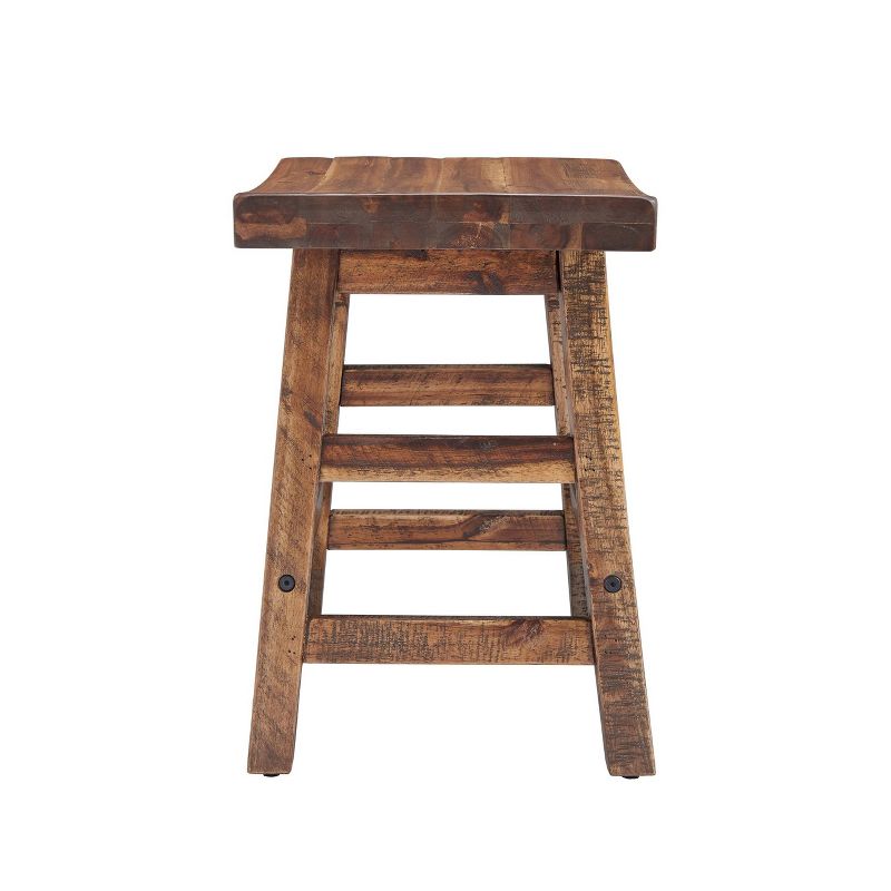 20&#34; Durango Industrial Wood Counter Height Barstool Dark Brown - Alaterre Furniture, 4 of 7