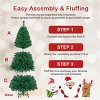 Eco-Friendly Artificial Christmas Tree with Full PVC Branches, Stable Metal Stand, Easy Setup Design for Indoor and Outdoor Holiday Décor - 4 of 4
