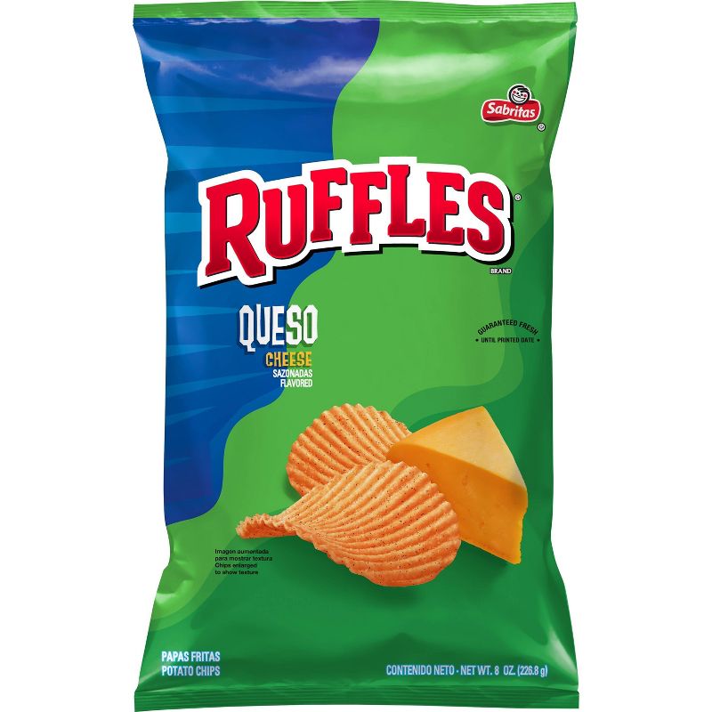 Ruffles Queso Flavored Chips - 8oz, 1 of 6