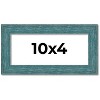 PosterPalooza | Panoramic Simple Blue Picture Frame - UV Acrylic, Foam Board Backing, Hanging Hardware - 2 of 4