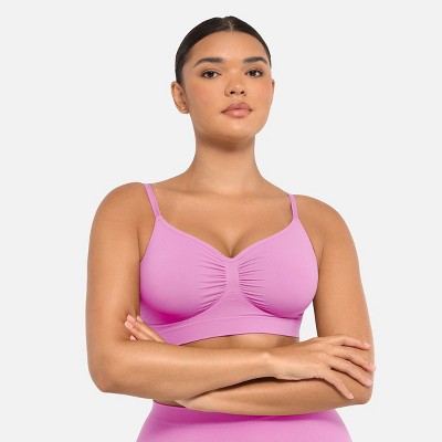 Feelingirl Women's Smooth Seamless Comfort Wireless Bra Black S