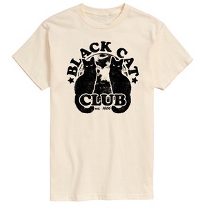 Men's - Instant Message - Black Cat Club Short Sleeve Graphic T-Shirt - 1 of 4