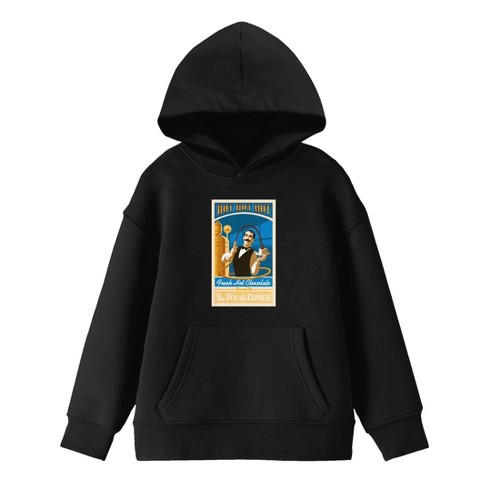 The Polar Express Fresh Hot Chocolate Boy's Black Hoodie-medium