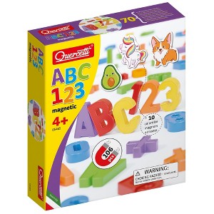 Quercetti Play Montessori ABC & 123 Magnets - 106pc Letters & Numbers, Kids 4+ - 1 of 4