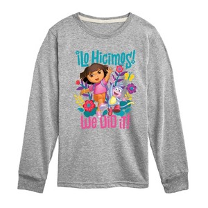 Boys' - Dora the Explorer - We Did It Long Sleeve Graphic T-Shirt - 1 of 3
