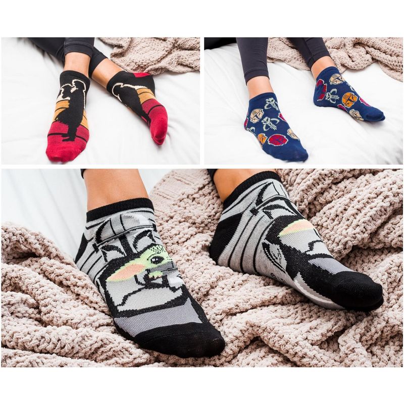 Hypnotic Socks Star Wars: The Mandalorian Unisex Low-Cut Socks | Set B | 5 Pairs | Size 4-10, 4 of 8