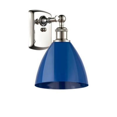 Plymouth Dome - 1 Light Wall Sconce In Industrial Style-10.75 Inches Tall and 7.5 Inches Wide