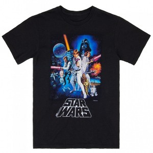 Mens Star Wars A New Hope Movie Poster T-Shirt - 1 of 2