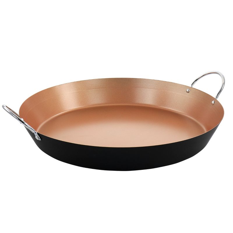 Oster Stonefire Carbon Steel Nonstick 16 Inch Paella Pan in Copper, 1 of 9