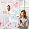 Vanity Set with LED Lights & Mirror - Wooden Makeup Desk & Stool, Toddler Dressing Table with 2-Tier Storage & Play Accessories (Ages 3-8) - 2 of 4