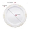 Smarty Had A Party White w/ Gold Vintage Rim Plastic Dinnerware Set - 120 Sets - 4 of 4