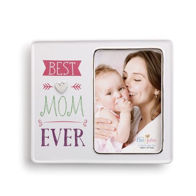 DEMDACO Best Mom Ever Frame 8 x 7 - Multi