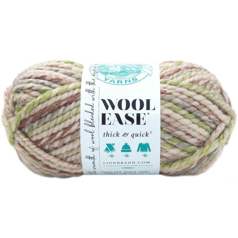 (3 Pack) Lion Brand Wool-Ease Thick & Quick Yarn - Fern, 2 of 4