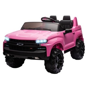 Jojoka 24V Licensed Chevrolet Silverado 2-Seater Kids Ride On Truck, Electric Car w/Remote, 90W Motors, LED Lights, Suspension - 1 of 4
