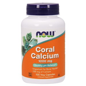 Coral Calcium 1000mg by Now Foods  -  100 VegCap - 1 of 2