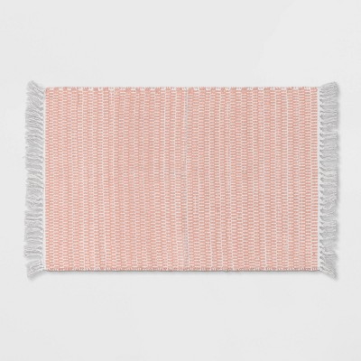 27"x45" Checkered Accent Rug Pink - Pillowfort™