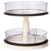The Lakeside Collection Lazy Susan Turntable 2-Tier Clear Round Plastic Spinning Cabinet Organizer - 2 of 4